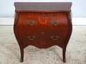 L73640: French Style Inlaid Mahogany Bombe Chest C