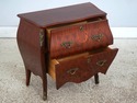 L73640: French Style Inlaid Mahogany Bombe Chest C