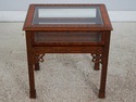 L73429: Pair Of Chippendale Mahogany Glass Top Sho
