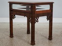 L73429: Pair Of Chippendale Mahogany Glass Top Sho