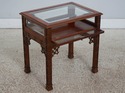 L73429: Pair Of Chippendale Mahogany Glass Top Sho