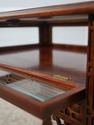 L73429: Pair Of Chippendale Mahogany Glass Top Sho