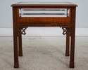 L73429: Pair Of Chippendale Mahogany Glass Top Sho