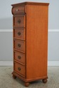 73437: LEXINGTON Oak Victorian Mansion 6 Drawer Li