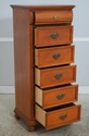 73437: LEXINGTON Oak Victorian Mansion 6 Drawer Li