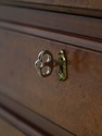 L73675: HICKORY CHAIR Burl Wood Banded Silver Ches