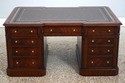 73672: MAITLAND SMITH Leather Top Coffee Table