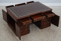73672: MAITLAND SMITH Leather Top Coffee Table