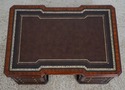 73672: MAITLAND SMITH Leather Top Coffee Table