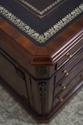 73672: MAITLAND SMITH Leather Top Coffee Table