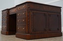 73672: MAITLAND SMITH Leather Top Coffee Table