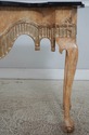 L73449: Gilted & Painted Granite Top Console Table