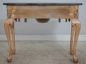 L73449: Gilted & Painted Granite Top Console Table