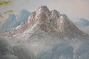 F73599: Oil On Canvas Mountain Scene - Artist Sign