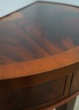 L73490: HEKMAN Mahogany Inlaid Demilune Table