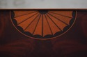 L73490: HEKMAN Mahogany Inlaid Demilune Table