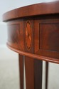 L73490: HEKMAN Mahogany Inlaid Demilune Table