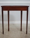 L73490: HEKMAN Mahogany Inlaid Demilune Table