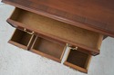73619: HEKMAN Cherry & Yew Wood 4 Drawer Lowboy
