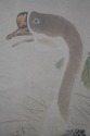 68829: Asian Art Goose Painting Watercolor On Silk
