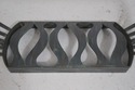 69047: French Art Deco Iron Base Granite Top Table