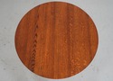 F68986: Mission Style Oak Round Occasional Table