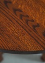 F68986: Mission Style Oak Round Occasional Table
