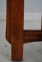 F68986: Mission Style Oak Round Occasional Table
