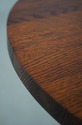 F68986: Mission Style Oak Round Occasional Table