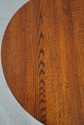 F68986: Mission Style Oak Round Occasional Table