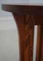 F68986: Mission Style Oak Round Occasional Table