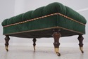 69053: EDWARD FERRELL Tufted Green Velvet Cherry O