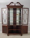 60060EC: STICKLEY Mahogany Corner China Cabinet