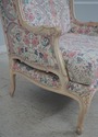 64711EC: Pair French Louis XV Bergere Chairs w Ott