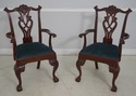 L64751EC: Set of 8 BAKER Chippendale Mahogany Claw