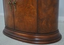 64746EC: Pair THOMASVILLE Oval Marble Top Burl Wal