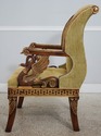 L73655: Egyptian Style Gilt Carved Hall Chair w. S