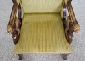 L73655: Egyptian Style Gilt Carved Hall Chair w. S