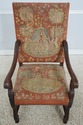 73642: Pair of Antique Louis XVI Fauteuils Needlep