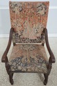 73642: Pair of Antique Louis XVI Fauteuils Needlep