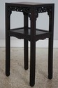 73593: Chinese Rosewood Marble Inset End Table
