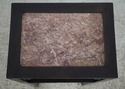 73593: Chinese Rosewood Marble Inset End Table