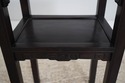 73593: Chinese Rosewood Marble Inset End Table