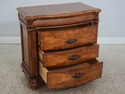 L73624: SCHNADIG Stately Wood & Rattan Bedside Tab