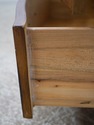 L73624: SCHNADIG Stately Wood & Rattan Bedside Tab