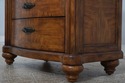 L73624: SCHNADIG Stately Wood & Rattan Bedside Tab