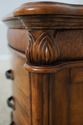 L73624: SCHNADIG Stately Wood & Rattan Bedside Tab