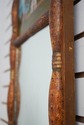 F73592: Antique Reverse Painted Hanging Wall Mirro