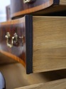 L72632: HICKORY Mahogany Inlaid Serpentine Curved 