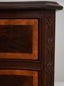 L72632: HICKORY Mahogany Inlaid Serpentine Curved 